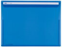 セキセイ アクティフV フリップファイル A4ヨコ コバルトブルー ACT-5901-14 フタ付タイプ A4 クリアホルダー 特殊仕様 ファイル