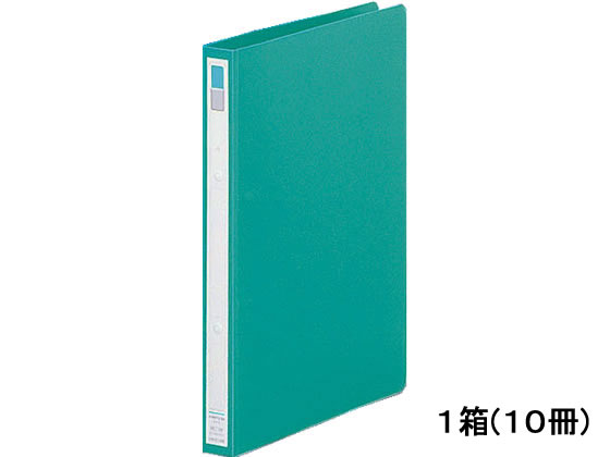 リヒトラブ リングファイル(カドロック&ツイストリング)A4-S 緑 10冊 A4 丸型2穴リングファイル PP製 リング式ファイル