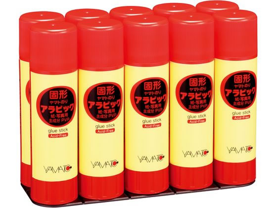 ヤマト スティックのり 固形アラビック 22g 10本パック YS-22-10S 工作のり 学校 スティックのり のり 接着剤 切る 貼る 留める 文具 事務 jetprice-10042796 JET PRICE サンプル画像2