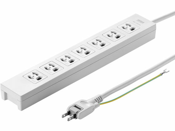 サンワサプライ 雷ガード電源タップ 3P 7個口 3m TAP-F37-3SR 3ピンタイプ 5m未満 OAタップ 延長コード 配線のサムネイル