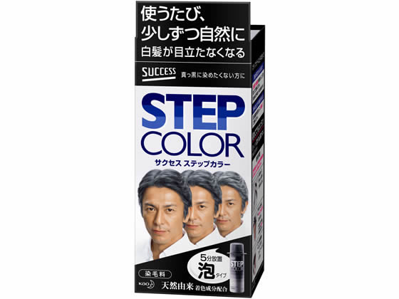 KAO サクセス ステップカラー 白髪用 男性 ヘアカラー ヘアケア