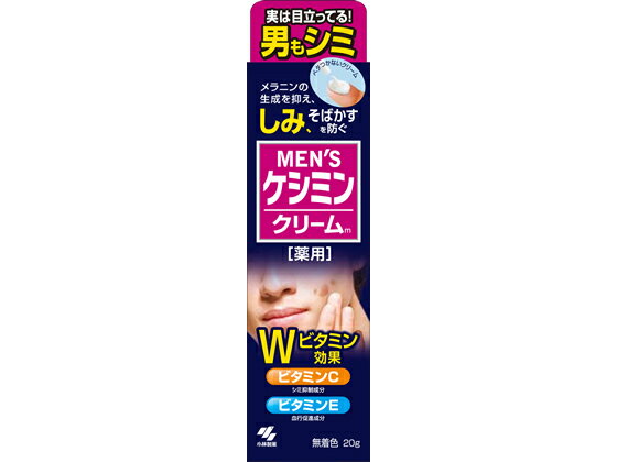 小林製薬 メンズケシミンクリーム 20g UVケア 基礎化粧品 スキンケア