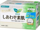 【商品説明】吸っても吸ってもつけたての「ふわさら感」が続く、低刺激形状の「ふわポコ吸収シート」。肌との接触面積を約25％カット（従来品（2016年8月以前の ロリエ エフ しあわせ素肌）比）して、こすれ、はりつきを抑えます。多い日にドッと出ても表面に残さず、ベタつき瞬間オフ。全面通気性シートで多い日もムレにくい。【仕様】●多い昼用●羽つき●長さ：22．5cm●注文単位：1パック（20個）●医薬部外品生産国：日本商品区分：医薬部外品メーカー：花王株式会社広告文責：フォーレスト株式会社　0120-40-4016【備考】※メーカーの都合により、パッケージ・仕様等は予告なく変更になる場合がございます。【検索用キーワード】花王　かおう　カオウ　KAO　ろりえ　Laurier　しあわせすはだ　シアワセスハダ　幸せ素肌　ナプキン　生理用品　女性用品　サニタリー　1パック　20個　多い昼用　羽付き　薄型生理中の敏感肌にやさしい。