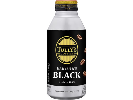 伊藤園 TULLY'S COFFEE バリスタズ ブラック 390ml 缶コーヒー 缶飲料 ボトル飲料