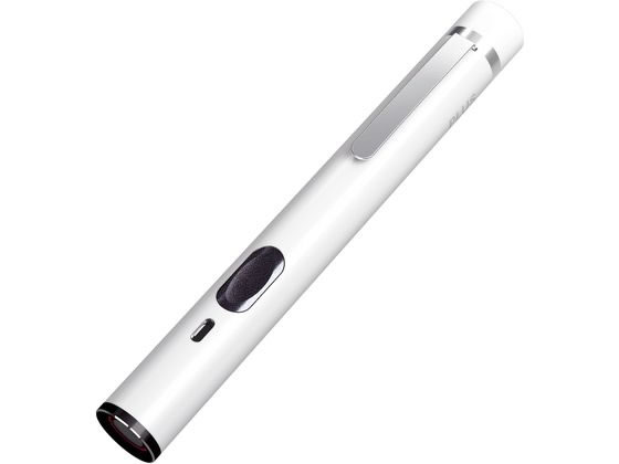 プラス レーザーポインタ Premium Line ホワイト PL-R110WH 指示棒 レーザーポインター PC パソコン 家電