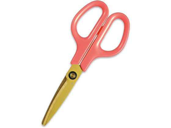プラス はさみ フィットカットカーブ 洗えるチタン ピーチピンク 34-558 調理道具 キッチン雑貨