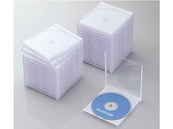 エレコム Blu-ray DVD CDケース クリア 10枚