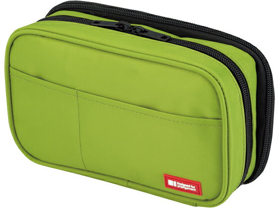 【お取り寄せ】リヒトラブ ペンケース[ブックタイプ]ダブル 黄緑 A7555-6 ペン立て ペンスタ ...