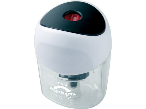 ソニック ラチェッタワン ハンディ鉛筆削り ブラック SK-8810-D 手動 ミニサイズ 鉛筆削り 鉛筆 色鉛筆