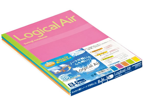 �ʥ��Х䥷 �������롦�������Ρ��� B�� ����B5 5���ѥå� ��-B546B-5P B�� ����6mm�� ����B5�Ρ���