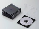 楽天JET PRICE【お取り寄せ】エレコム CD DVDスリムプラケース ブラック 10枚 CCD-JSCS10BK CD用ケース DVD用プラケース メディアケース 記録メディア テープ