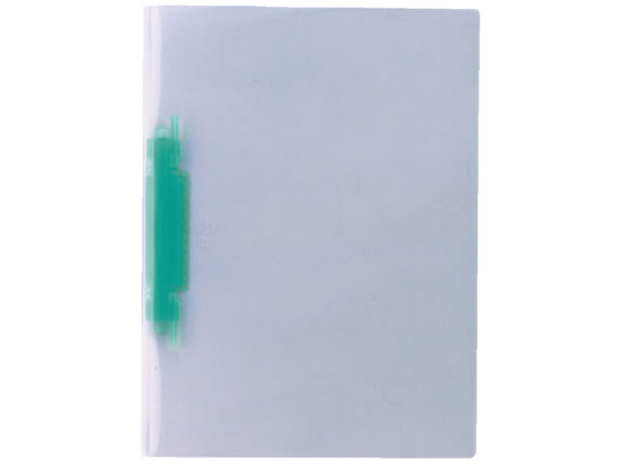 リヒトラブ ルーパーファイル A4タテ 2穴 100枚収容 緑 5冊 ファスナー式 プレゼンテーション用ファイル
