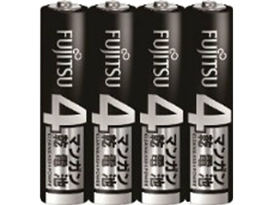 富士通 マンガン乾電池単4形4本 R03U(4S) マンガン乾電池 単4 マンガン電池 充電池 家電