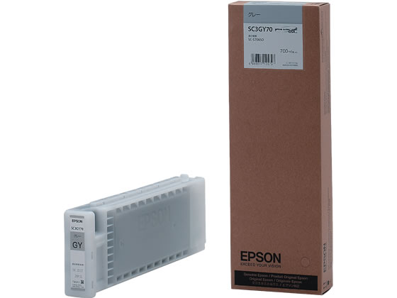 【お取り寄せ】エプソン インクカートリッジ グレー SC3GY70 エプソン EPSON インクジェットカートリッジ インクカートリッジ トナー