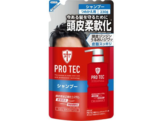 ライオン PRO TEC 頭皮ストレッチシャンプー つめかえ用 230g ライオン LION シャンプー リンス お風呂 ヘアケア