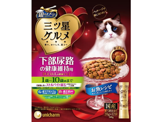 ユニ・チャームペットケア 銀のスプーン三ッ星グルメ下部尿路の健康維持 ユニチャームペットケア ドライフード 猫 ペット キャットフード