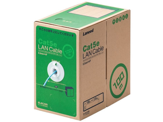 �ڤ����󤻡ۥ��쥳�� LAN�����֥� CAT5E �饤�ȥ֥롼 100m LD-CT2 LB100 RS LAN�����֥륫�ƥ��꡼5E LAN�����֥� �����֥� �Ÿ����å� �����ѡ��� ����