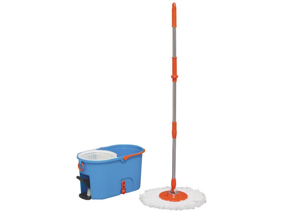 アイリスオーヤマ 回転モップ 洗浄機能付き KMO-540S モップ 水きりワイパー 掃除道具