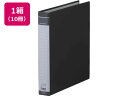 キングジム リングバインダーBF A4タテ 黒 10冊 669BF-BK A4 多穴リングファイル 丸型 D型 リング式ファイル