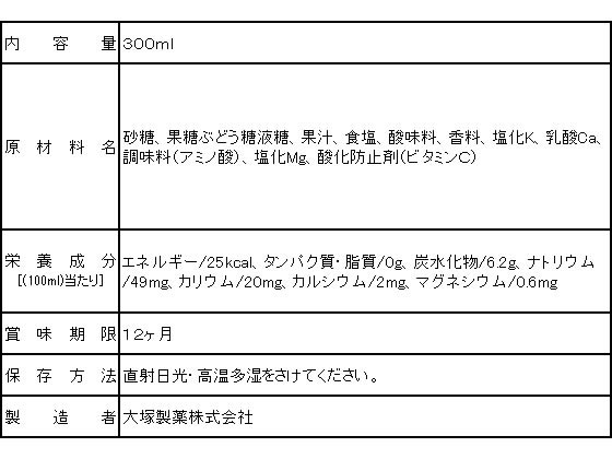 大塚製薬 ポカリスエット300mlの紹介画像2