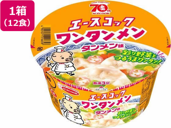 エースコック/ワンタンメンどんぶり タンメン味 79g×12食