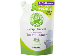 サラヤ ハッピーエレファント トイレクリーナー 詰替用 350ml トイレ用 掃除用洗剤 洗剤 掃除 清掃