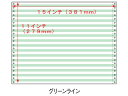 コンピュータ連続用紙 カラーフォーム用紙 15×11グリーンライン 2000枚 まとめ買い 業務用 箱売り 箱買い ケース買い 15×11インチ コンピュータ連...