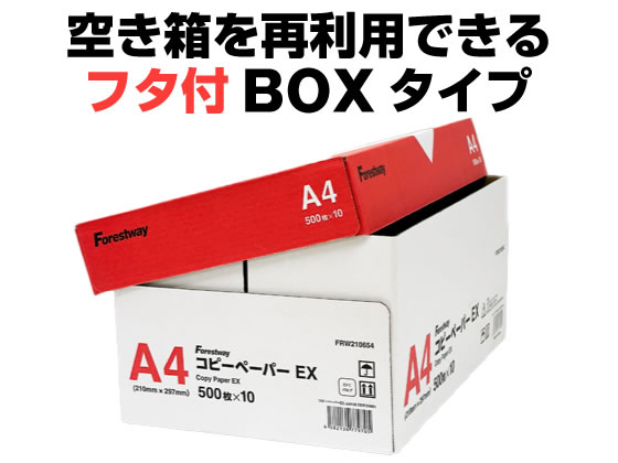 高白色 コピー用紙 EX A4 5000枚 500枚×10冊 コピー紙 業務用 白コピー用紙 印刷用...