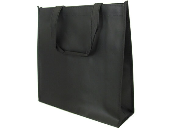 今村紙工 不織布バッグ 小 PPコーティング ブラック10枚 手提げ袋 不織布 手提袋 ラッピング 包装