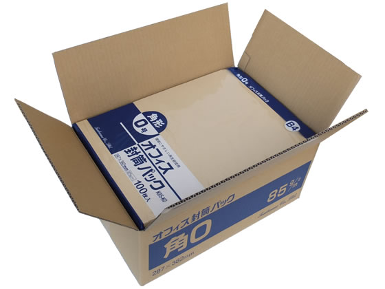 クラフト封筒 角0 85g/m2 500枚 K85-K0 角0封筒 テープ無し 郵便番号枠なし 角0 B4判厚口用 角タイプ封..