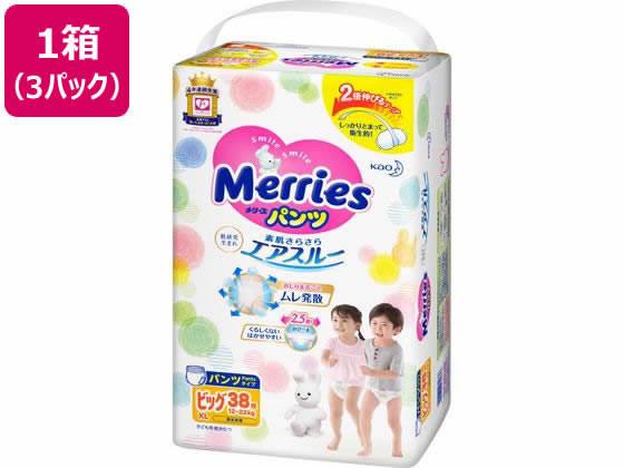 KAO/メリーズパンツ さらさらエアスルー ビッグ 38枚×3パック