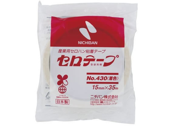 ニチバン/セロテープ 着色 NO.430 15mm×35m 白/4305-15