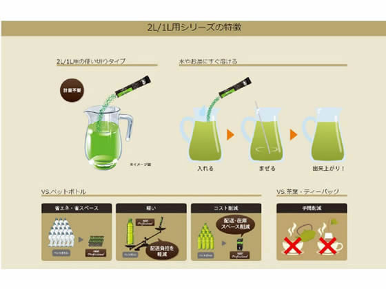 AGF AGFプロフェッショナル むぎ茶 1L用 10本 粉末 スティック 麦茶 お茶 飲料