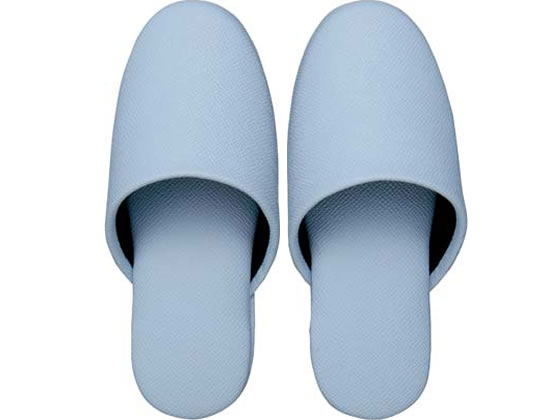 テンダイ 子供用レザー調スリッパ ライトブルー E117007 子供用スリッパ