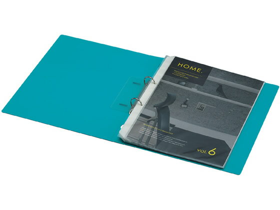 コクヨ リングファイルNEOS A4タテ 背幅27mm ターコイズブルー 30冊 A4 丸型2穴リングファイル PP製 リング式ファイル