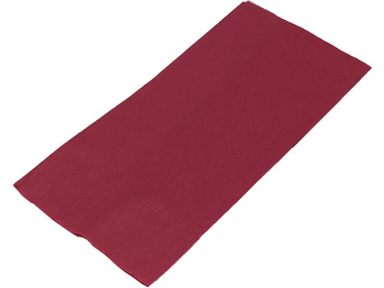 アートナップ カラーナプキン 8つ折 ワインレッド 50枚 D28-WR-J 紙ナプキン おしぼり 使いきり食器 キッチン テーブル