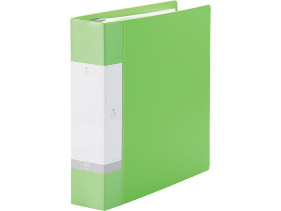 リヒトラブ クリヤーブック〈ポケット交換タイプ〉黄緑 G3808-6 A4 差替式クリヤーファイル