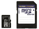 SUPERTALENT ϋvmicroSDHC[J[h UHS-I 32GB microSD SDHC[J[h L^fBA e[v