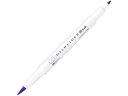 ゼブラ マイルドライナーブラッシュ マイルドバイオレット WFT8-MVI 紫 パープル系 使いきりタイプ 蛍光ペン