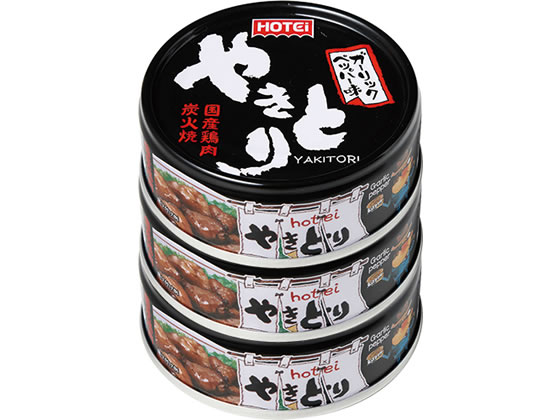 ホテイ やきとり ガーリックペッパー味 75g×3缶シュリンク 缶詰 肉類 缶詰 加工食品