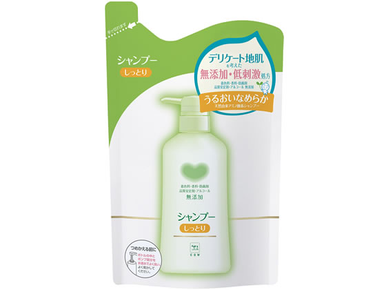 牛乳石鹸 カウブランド 無添加 シャンプーしっとり 詰替380mL