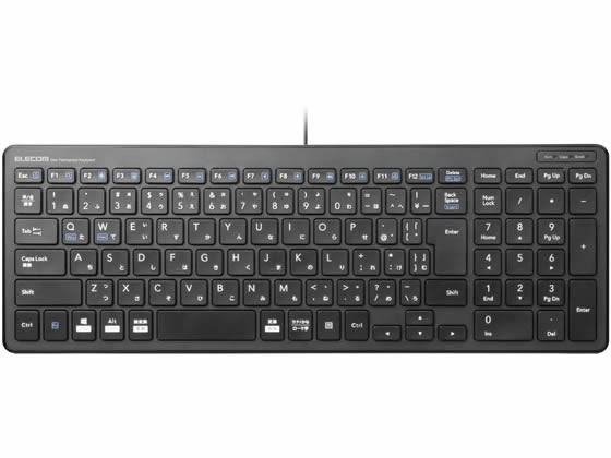 エレコム 有線超薄型コンパクトキーボード TK-FCP097BK キーボード マウス 入力機器 パソコン 家電