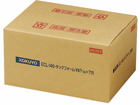 乐天商城 - 【お取り寄せ】コクヨ 連続伝票用紙〈タックフォーム〉 Y4.5×T11 6片 ECL-146 コンピュータ連続用紙 プリント用紙
