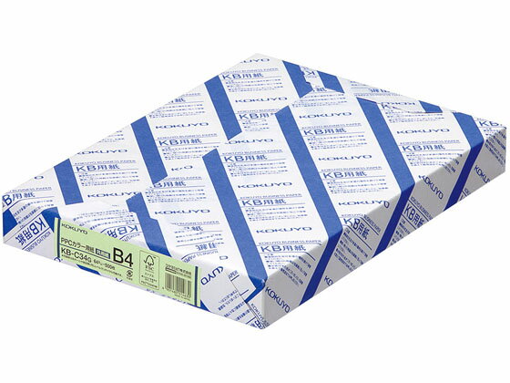 B4 Size Paper - 【お取り寄せ】コクヨ PPCカラー用紙 共用紙 B4 500枚 緑 5冊 KB-C34G まとめ買い 業務用 箱売り 箱買い ケース買い コピー用紙 b4 2500枚 2500 カラー B4 事務用品 カラー プリンター用紙 業務用コピー用紙 印刷用紙 B4サイズ グリーン系 緑 カラーコピー用紙
