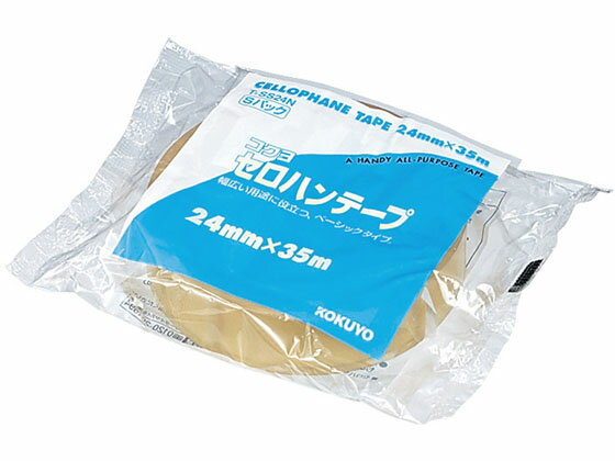 コクヨ セロハンテープ 大巻き Sパック 24mm×35m 5個 T-SS24N セロハンテープ、 透明テープ 接着テープ