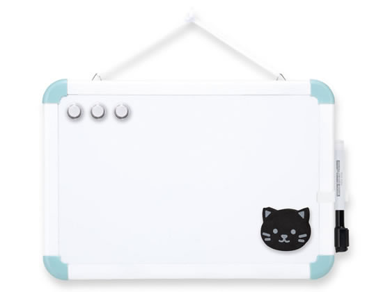 アスカ ホワイトボード ねこ S WB080B 壁掛ホワイトボード POP 掲示