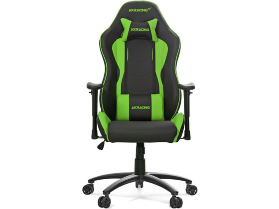 【お取り寄せ】AKRacing ゲーミングチェアNitro V2 グリーン レザータイプ ゲーミングチェア オフィスチェア オフィス家具