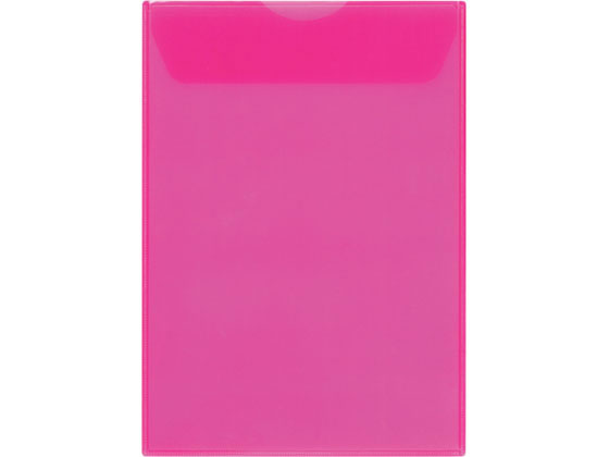 【お取り寄せ】キングジム ジャケットホルダー封筒タイプ A4タテ 赤 10枚 774-R フタ付タイプ A4 クリアホルダー ファイル