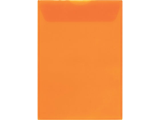 【お取り寄せ】キングジム ジャケットホルダー封筒タイプ A4タテ オレンジ 10枚 774-OR フタ付タイプ A4 クリアホルダー ファイル
