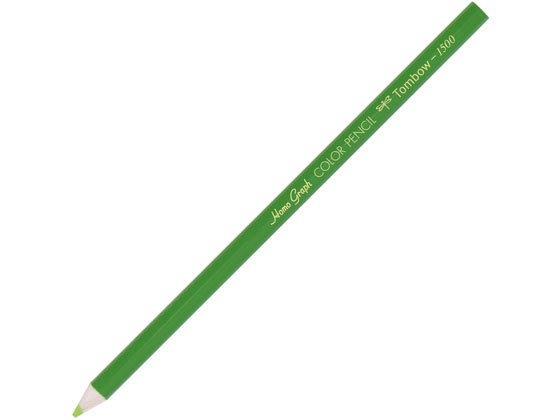 トンボ鉛筆 色鉛筆 1500単色 黄緑 12本 1500-06 色鉛筆 単色 教材用筆記具